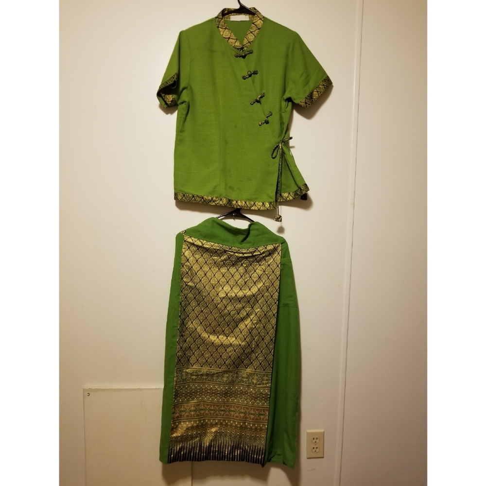 Two piece Thai shirt and pants
